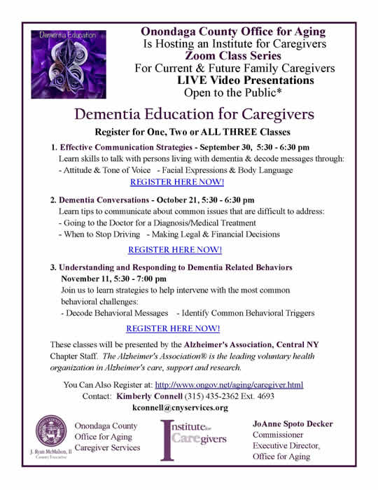 Dementia Classes