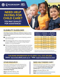 Child Care Subsidy Flyer 