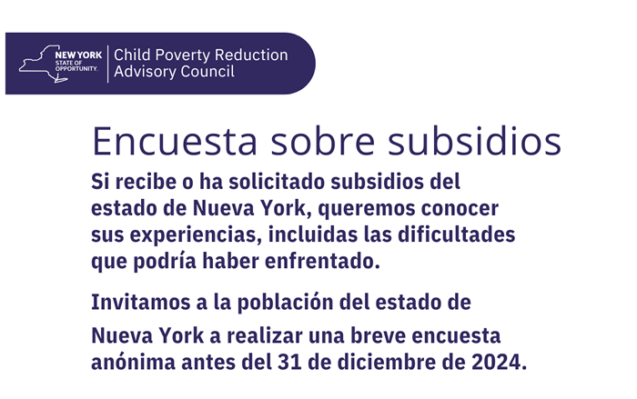 Child Poverty Reduction Benefits Survey