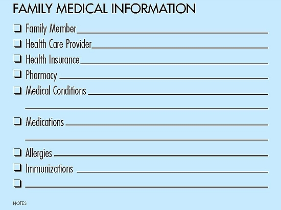 Family Medical Information