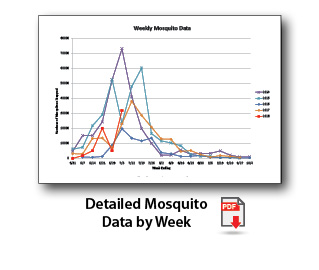 Click here for detailed mosquito data by week Click here for detailed mosquito data by week