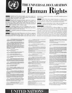 Image of the International Declaration of Human Rights
