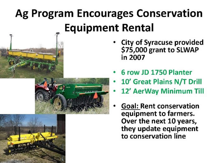 Ag encourages conservation equip rental