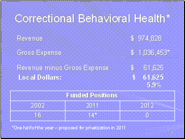 Mental Health Budget 16