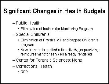 Mental Health Budget 64