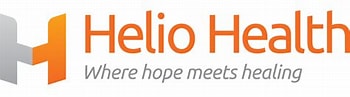 Helio Health orange logo stating 