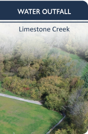 Treated water outfall at Limestone Creek