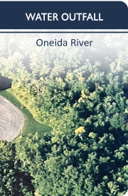 Treated water outfalls to the Oneida River