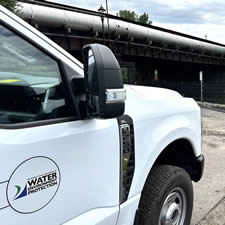 Ley Creek Force Main - WEP Truck on location
