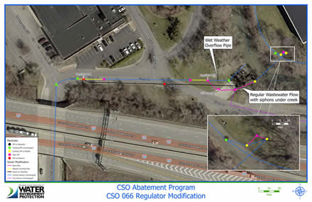 CSO 066 - Evans Street Sewer Reconfiguration Map