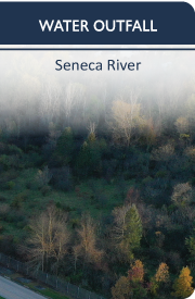 Treated water outfalls to the Seneca River